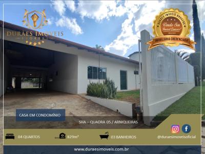 Casa em Condomínio para Venda, em RA XX Águas Claras, bairro Arniqueiras, 4 dormitórios, 3 banheiros, 1 suíte, 4 vagas